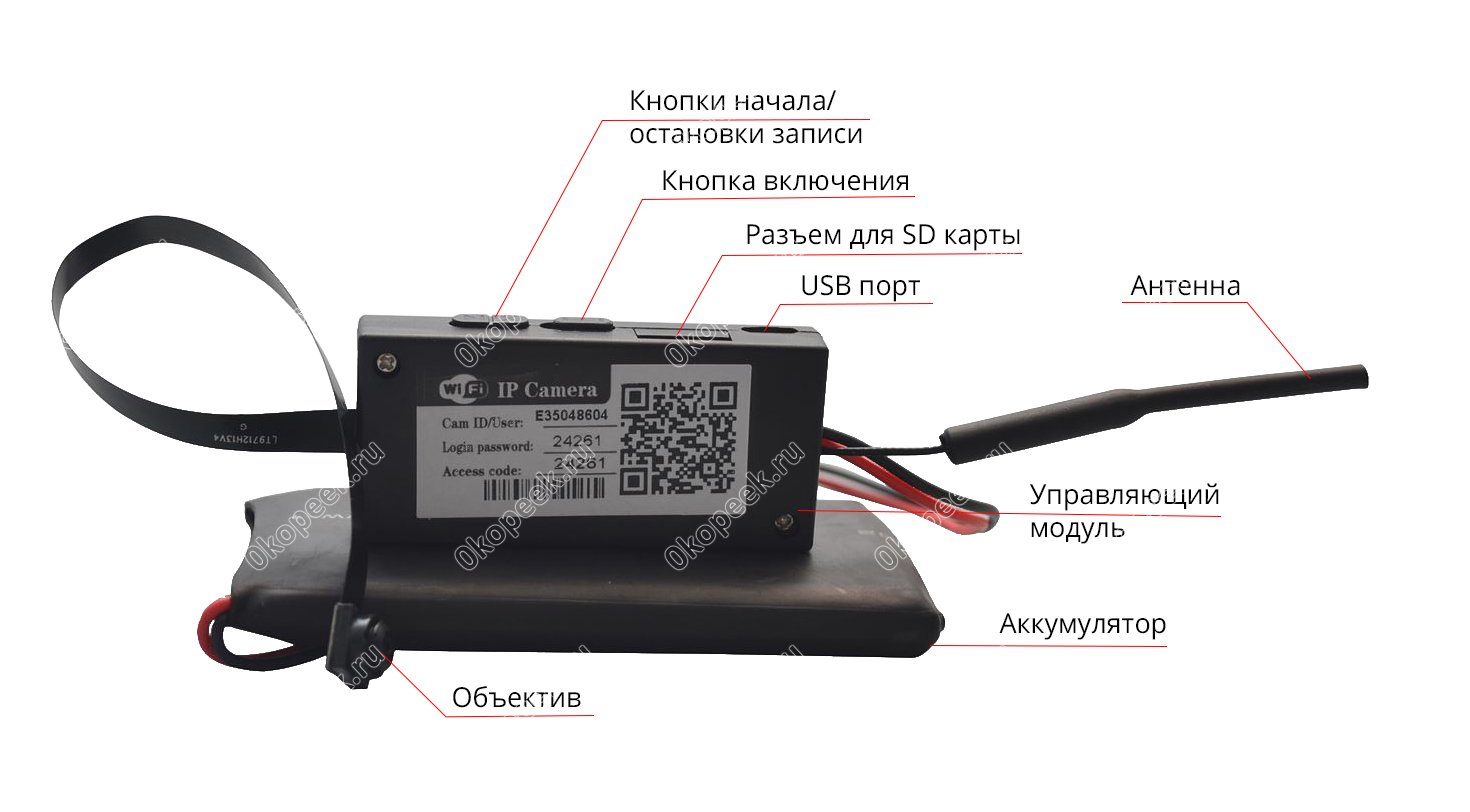 Функциональные составляющие микрокамеры BX950Z